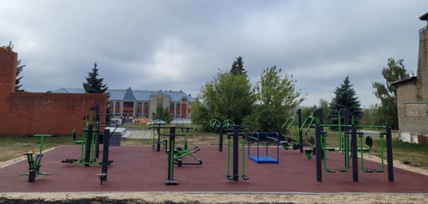В поселке Первомайском установлена новая спортивная площадка