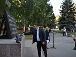 На территории памятника «Воинам-интернационалистам» состоялась церемония поднятия Государственного флага России