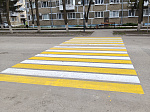 На  улицах  Ртищева  идет  нанесение  дорожной  разметки 