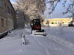 В Ртищеве ликвидируются последствия снегопада и ледяного дождя