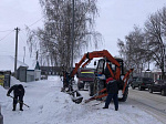 В Ртищеве ликвидируются последствия снегопада и ледяного дождя