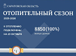 Саратовская область завершила плановое вхождение в отопительный сезон