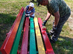 В загородном лагере "Ясный" продолжаются ремонтные работы.