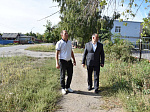 Подрядной организацией ведутся работы по ремонту тротуаров на ул. Пугачевская и ул. Советская