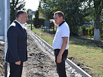 Подрядной организацией ведутся работы по ремонту тротуаров на ул. Пугачевская и ул. Советская