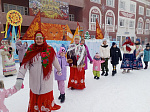 Сегодня на центральной площади города прошли традиционные гулянья «Широкая Масленица»