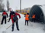Идёт уборка снега