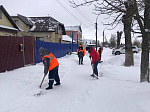 В Ртищеве ликвидируются последствия снегопада и ледяного дождя