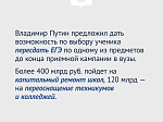 Владимир Владимирович Путин выступил с Посланием Президента России Федеральному Собранию.