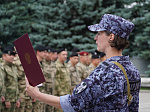 В Управлении Росгвардии по Саратовской области состоялись торжественная церемония приведения к присяге молодых сотрудников вневедомственной охраны и передача новых служебных автомобилей