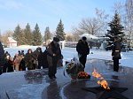 На площади Памяти и Славы состоялся митинг, приуроченный ко Дню защитника Отечества.