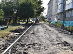 В городе Ртищево продолжается ремонт дворов.