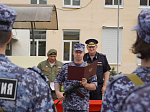 В Управлении Росгвардии по Саратовской области состоялись торжественная церемония приведения к присяге молодых сотрудников вневедомственной охраны и передача новых служебных автомобилей