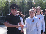 Юные друзья полиции присоединились  к акции «Георгиевская ленточка»