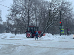 Идёт уборка снега