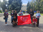 Транспортные полицейские Ртищево провели патриотическую акцию в День Государственного флага