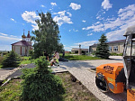 В селе благоустраивают зону культурного отдыха