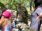 В Саратовской области транспортные полицейские организовали патриотическое мероприятие